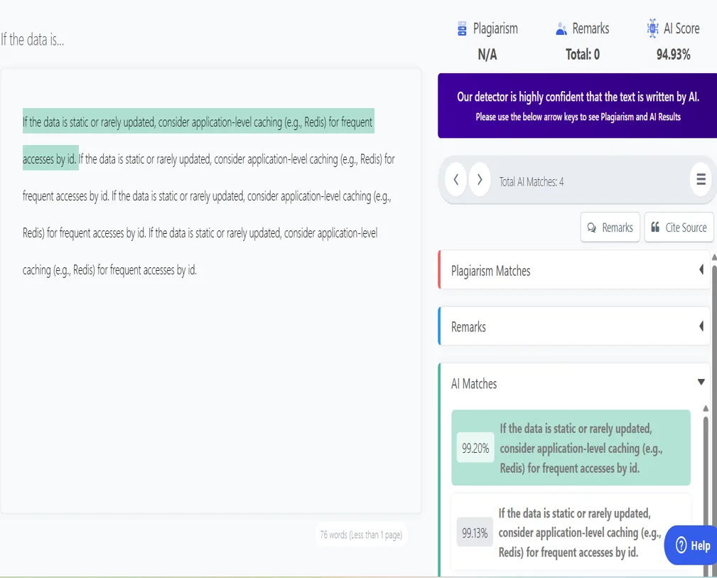 Plagiarism Report