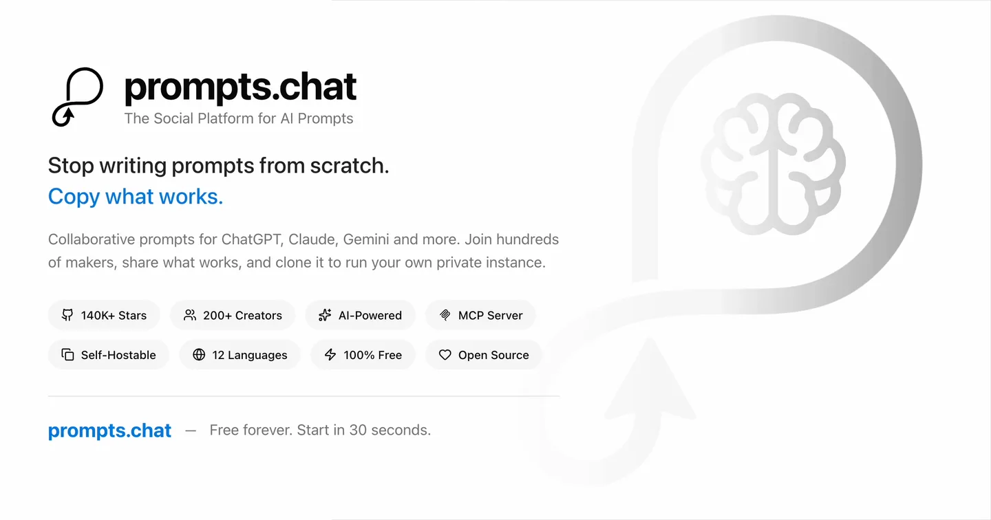 prompts.chat - AI Prompts Community